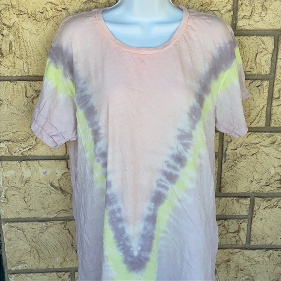 Wildfox aurora wash tee Tye Dye Tee Shirt Oversized Size Med - Picture 8 of 11